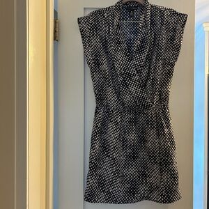 Black and White Patterned Dress by Aqua